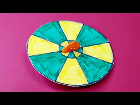 DIY spinner with cardboard | spinning wheel