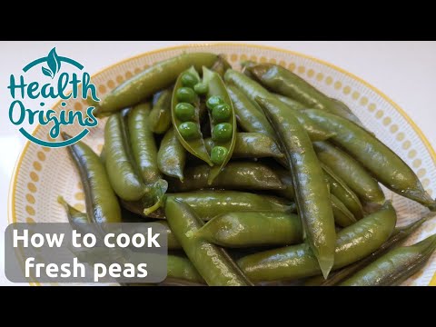 How to cook fresh peas in pod