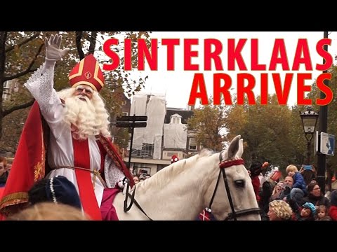 Sinterklaas Arrives in Amsterdam