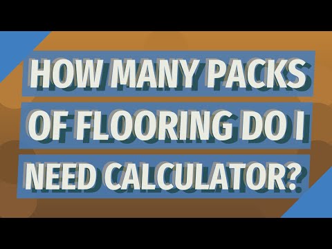 How many packs of flooring do I need calculator?