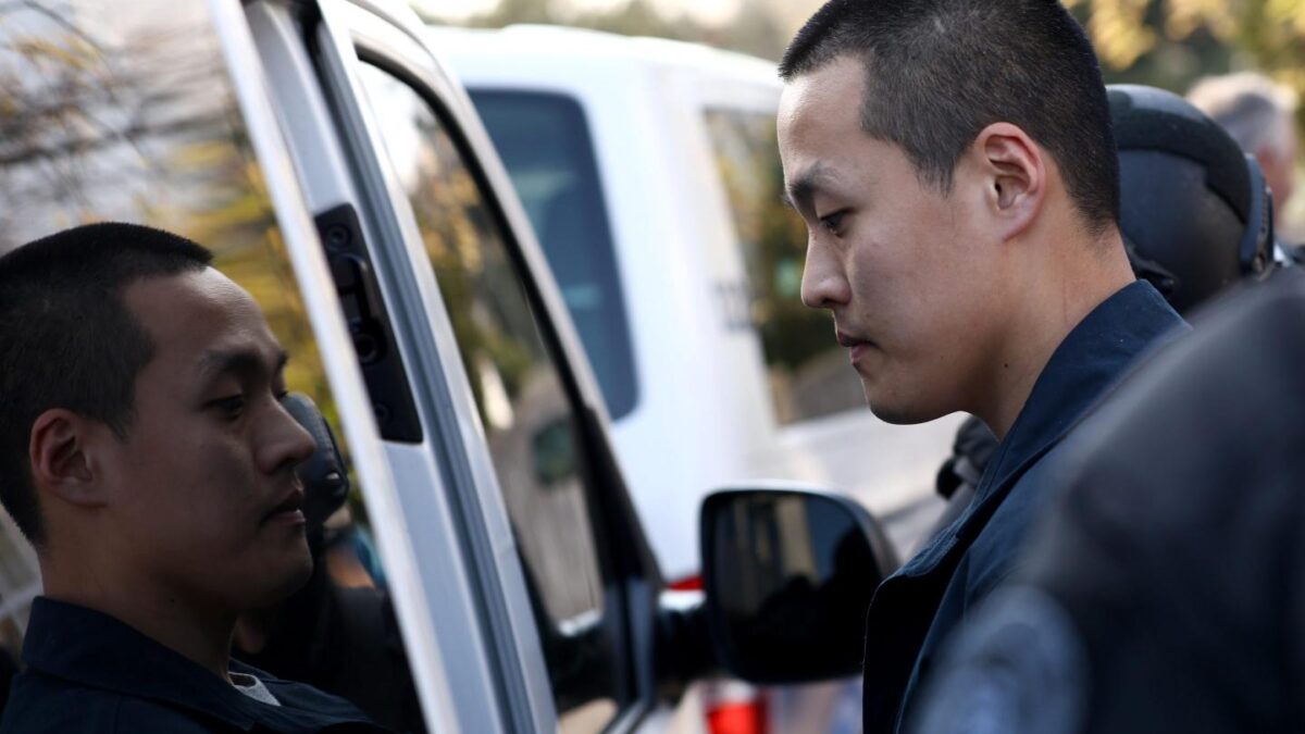 Do Kwon in Podgorica, Montenegro, before he was extradited to the U.S.