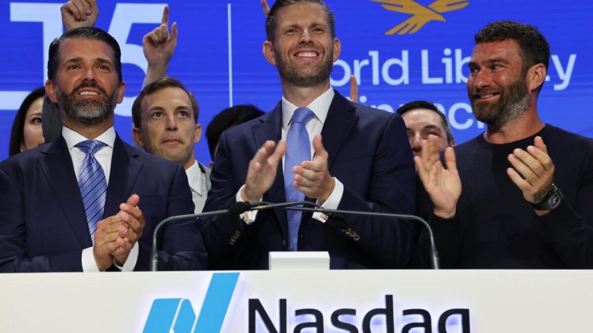 From left: Donald Trump Jr., Zach Witkoff, Eric Trump, and Zak Folkman.