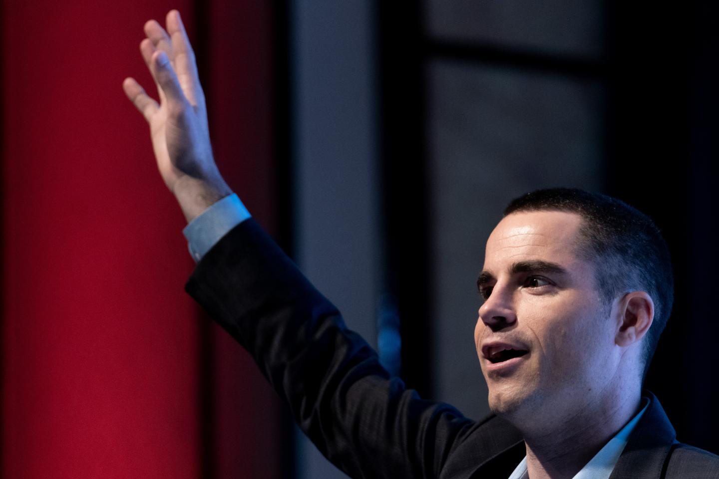 Roger Ver at a crypto conference in 2018.