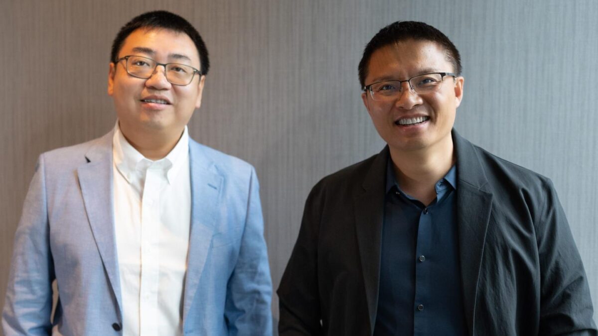 CipherOwl cofounders Ming Jiang (left) and Leo Liang.