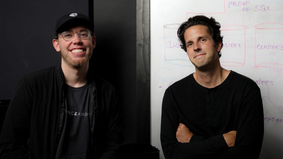 Space and Time founders Scott Dykstra and Nate Holiday.
