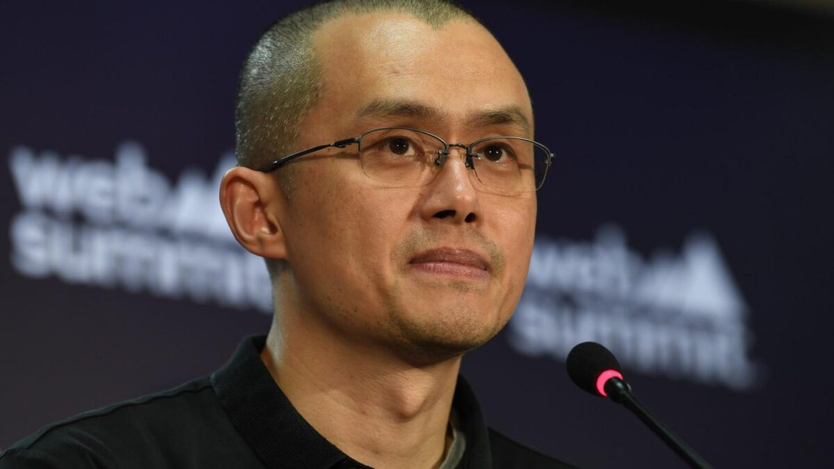 Changpeng Zhao at Tech Leaders at Libson Web Summit in 2022.