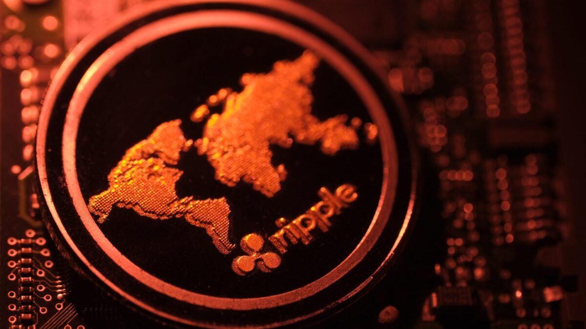 Ripple's XRP is trading around $3.30 on Thursday.