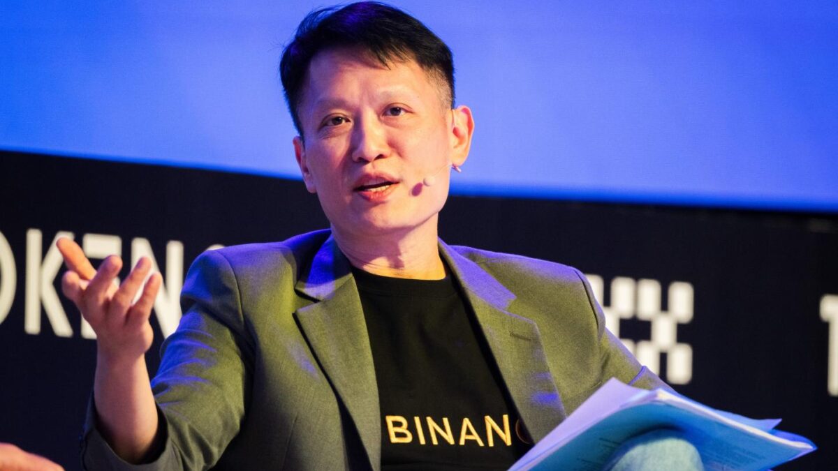Richard Teng, CEO of Binance, speaks during the Token2049 conference in Singapore.