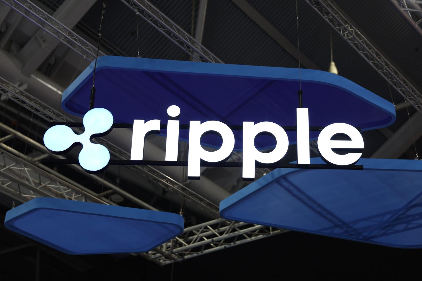 Ripple signage during the Singapore FinTech Festival in 2023.