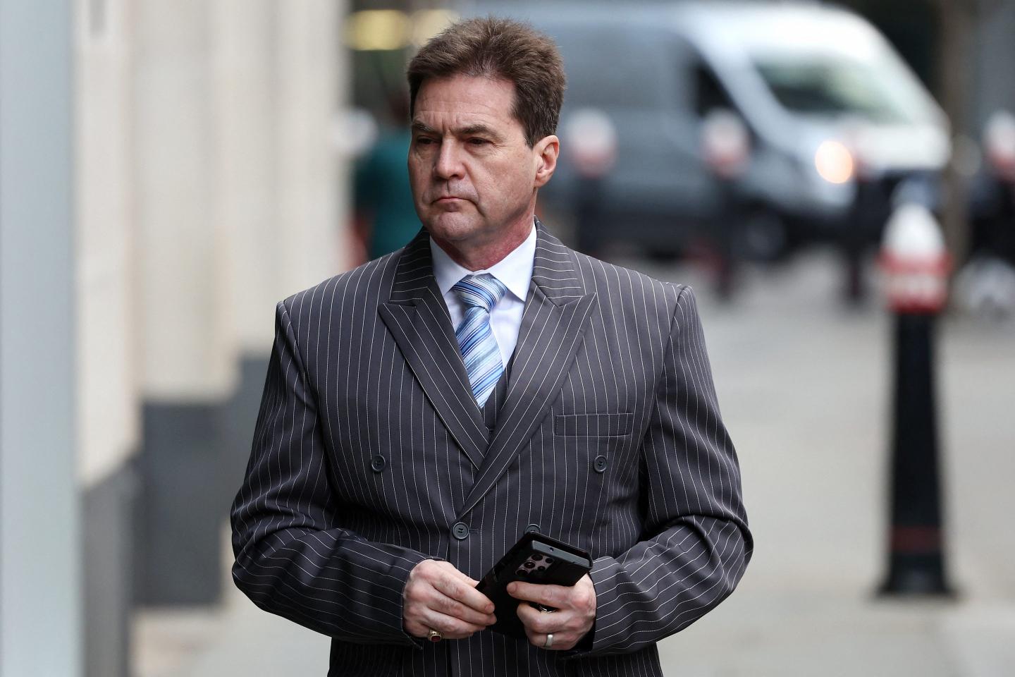 Craig Wright arrives at the High Court in London on Feb. 5.
