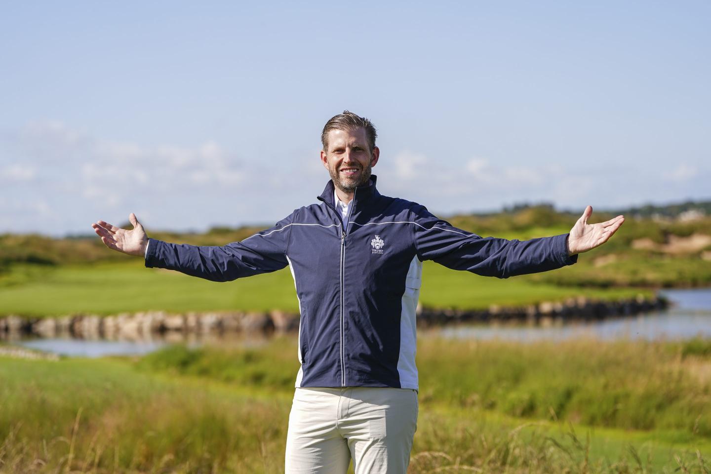 Eric Trump at Trump International Golf Links, his father's new golf course in Scotland.