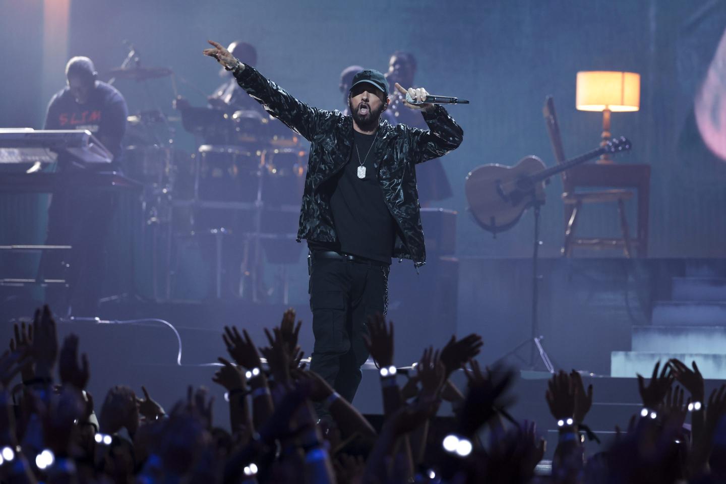 A former sound engineer for rapper Eminem sold his unreleased songs for Bitcoin, federal prosecutors allege.