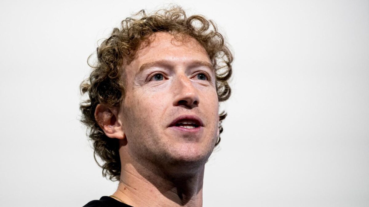 Mark Zuckerberg, CEO of Meta, speaks at a conference in September 2024.