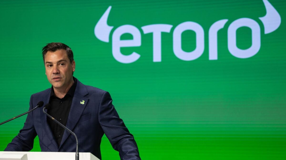 Yoni Assia, cofounder and CEO of eToro, during his company's May IPO.