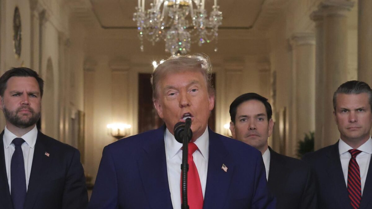 President Donald Trump announced Saturday evening the U.S.'s strikes against Iran.