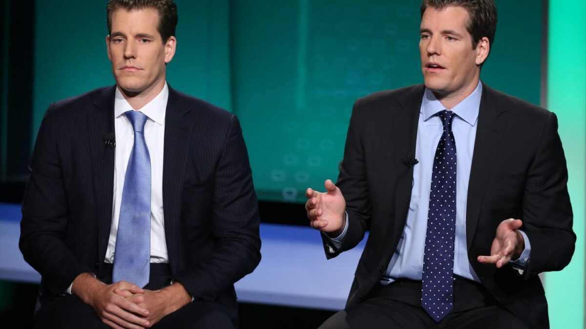 Cameron (left) and Tyler Winklevoss, cofounders of Gemini.