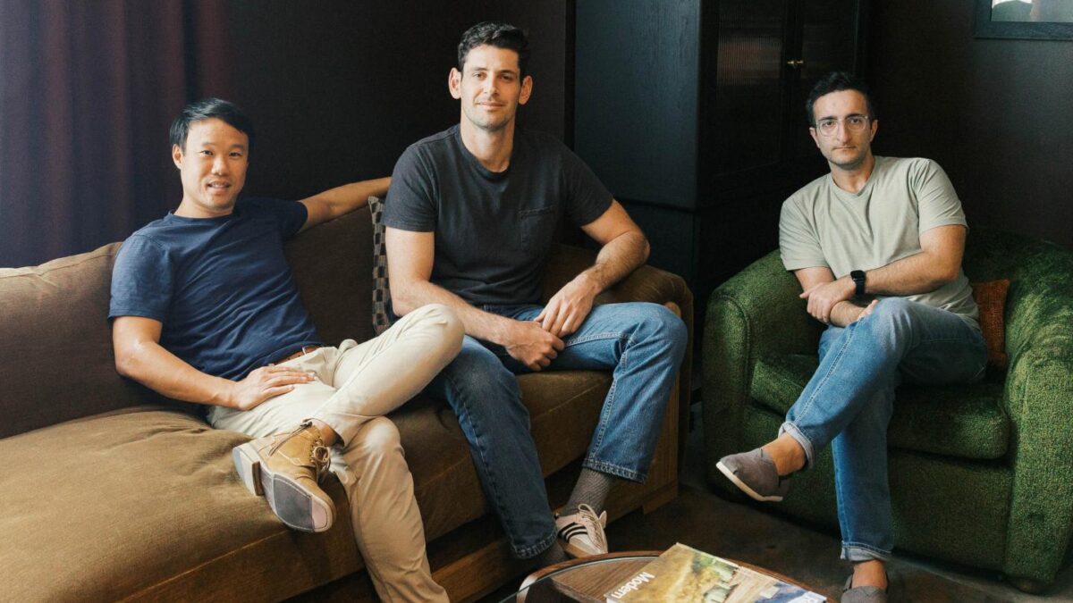 The Nook team, from left: Kenzan Boo, Joey Isaacson, and Sohail Khanifar.